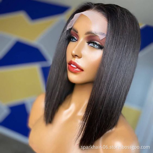 Human Hair Unprocessed Raw Straight Bob Wig Cheap Lace Front Curly Wholesale Bob Lace Wigs,Brazilian Virgin Hair Closure Wig